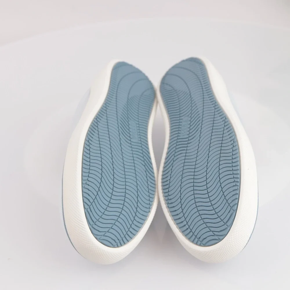 Vessi Mens Boardwalk Slip-On Shoes Size 9 Waterproof Daydream Blue Knit Sneakers